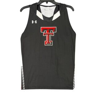 Texas Tech Under Armour HeatGear Compression Tank Top Athletic Training L Womens